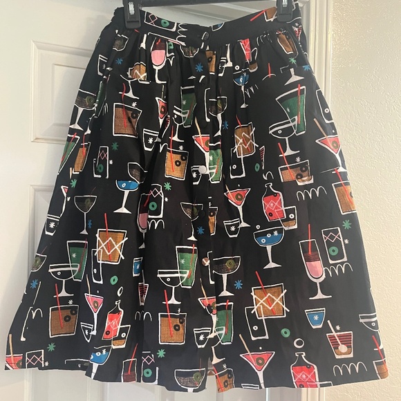 Lindy Bop Dresses & Skirts - Lindy Bop Cocktail Print Swing Skirt